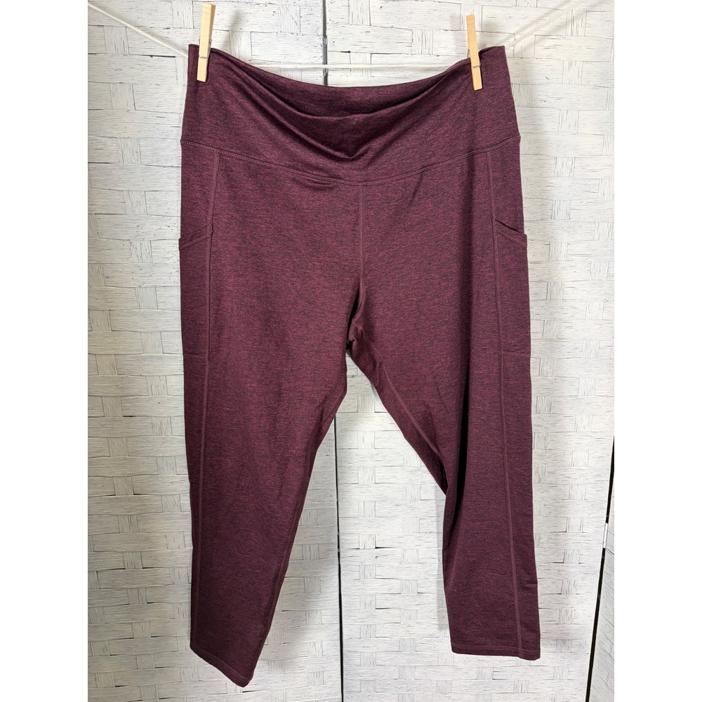 Aerie Womens Leggings Chill Play Move Pocket High Waist Cropped Activewear